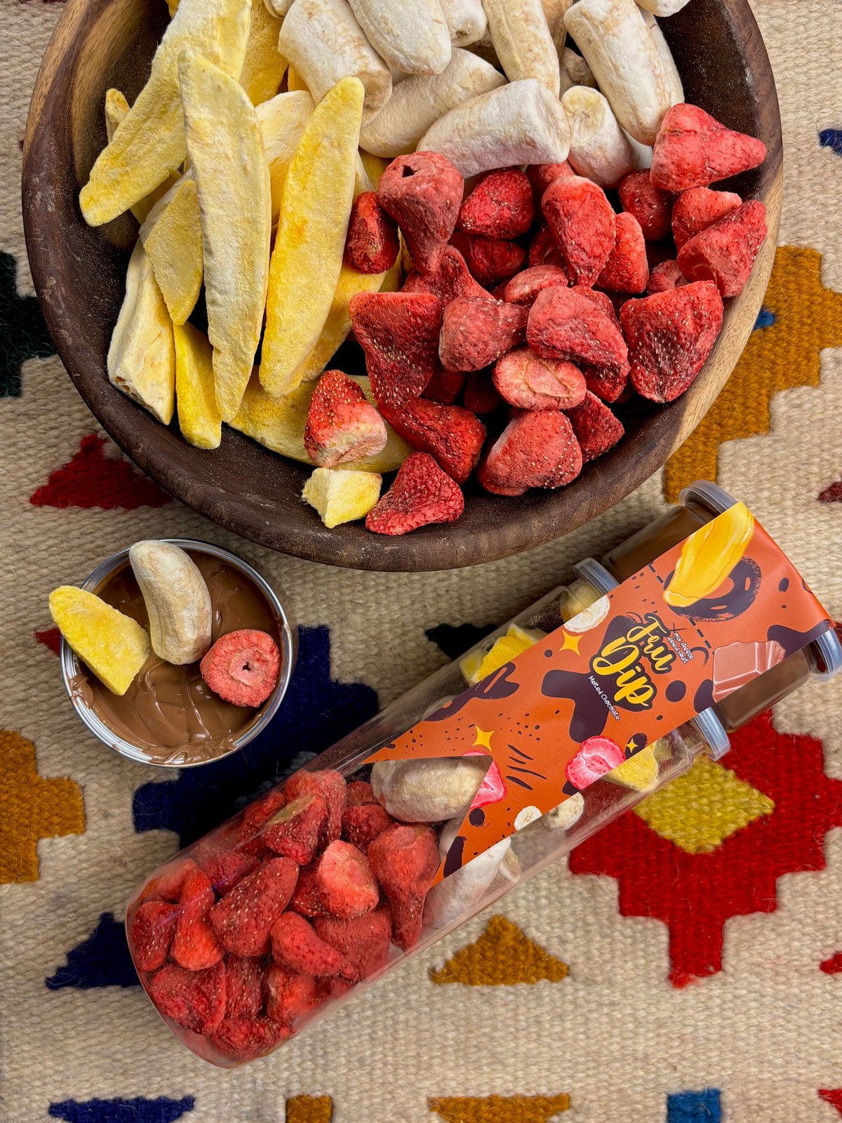 Freeze Dried Fruit Mix with Melted Chocolate (Fru-Dip)