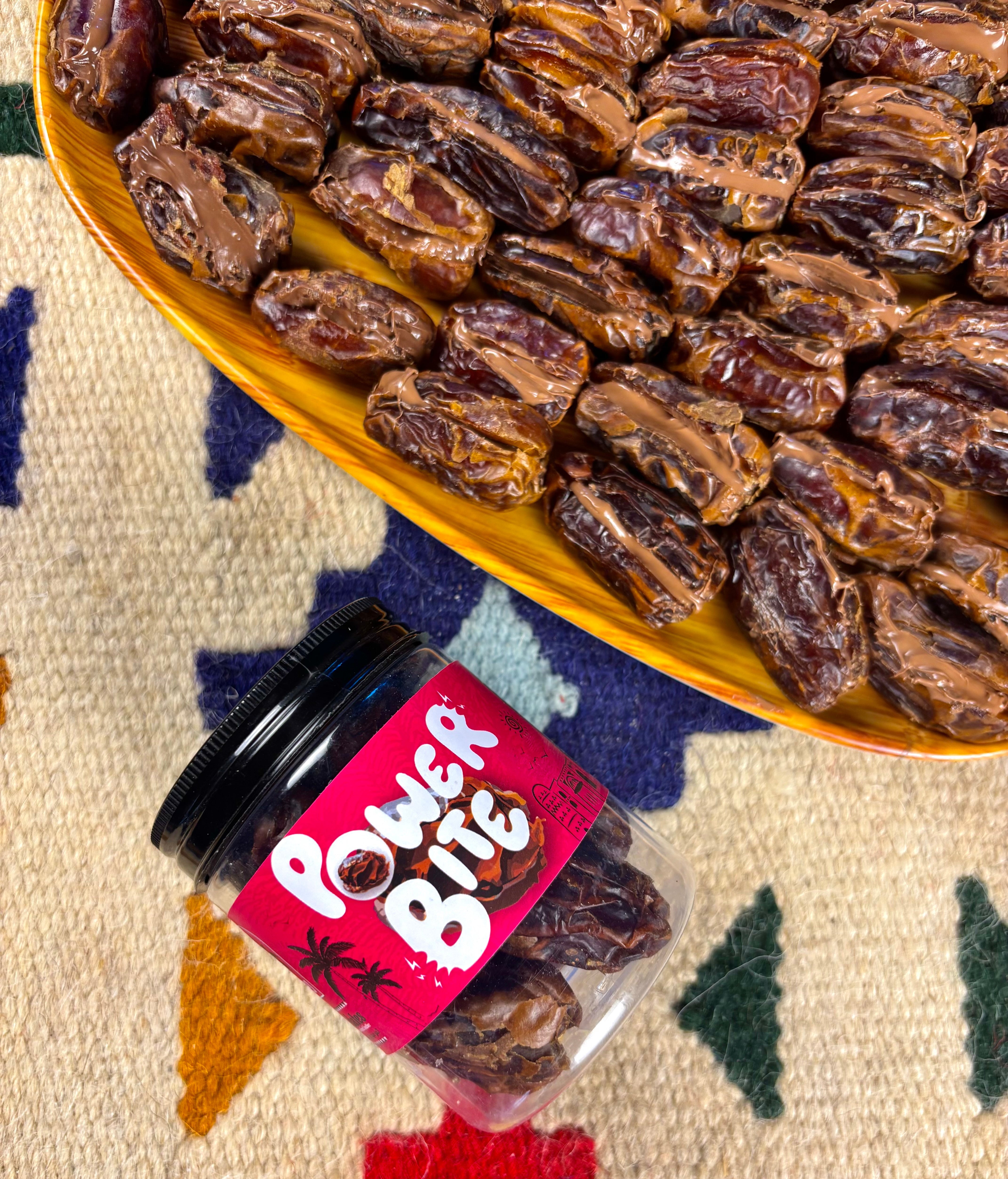 Power bite (premium medjool dates filled with hazelnut chocolate)