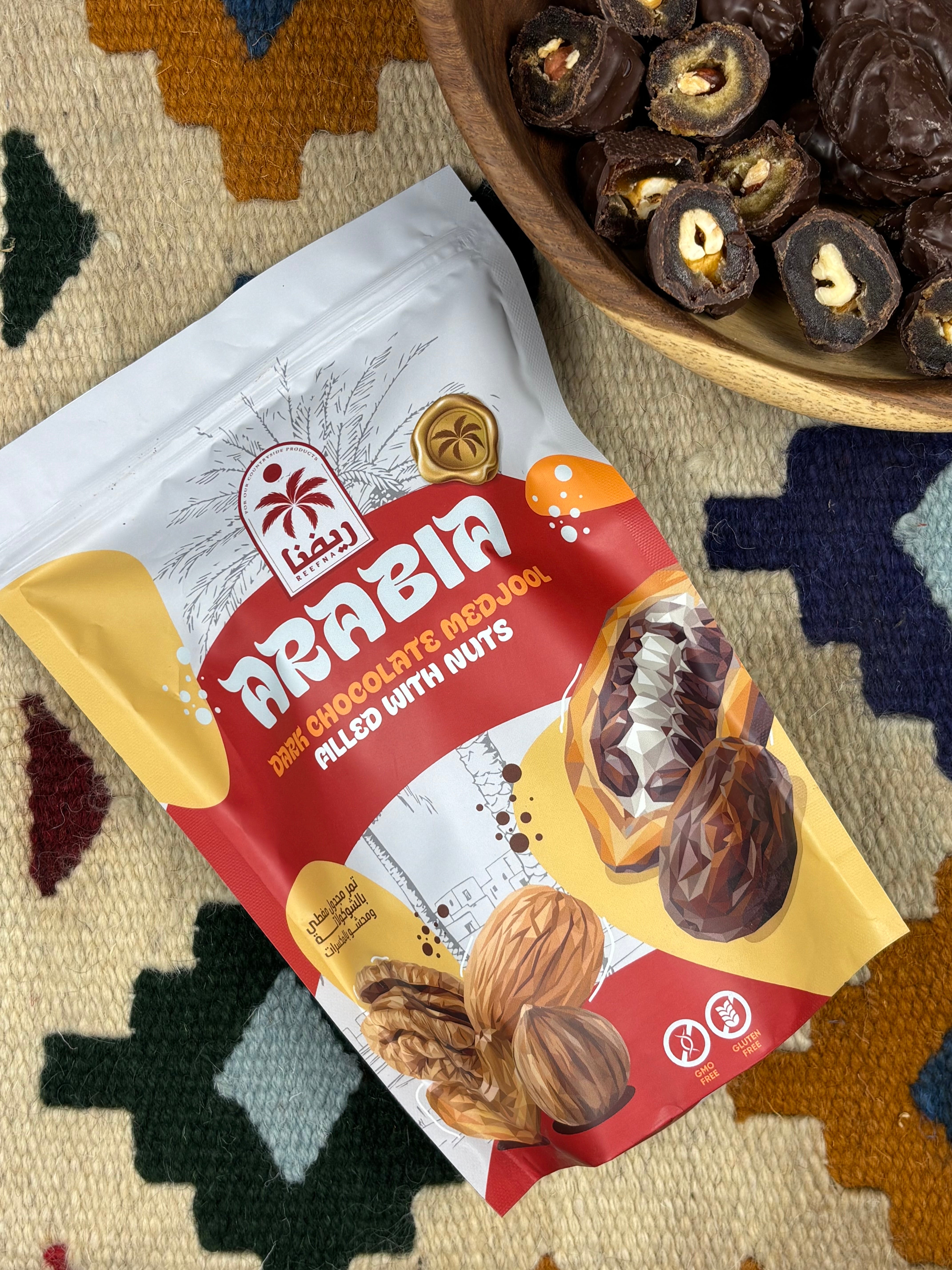 Arabia Dark Chocolate Medjool Filled with Nuts