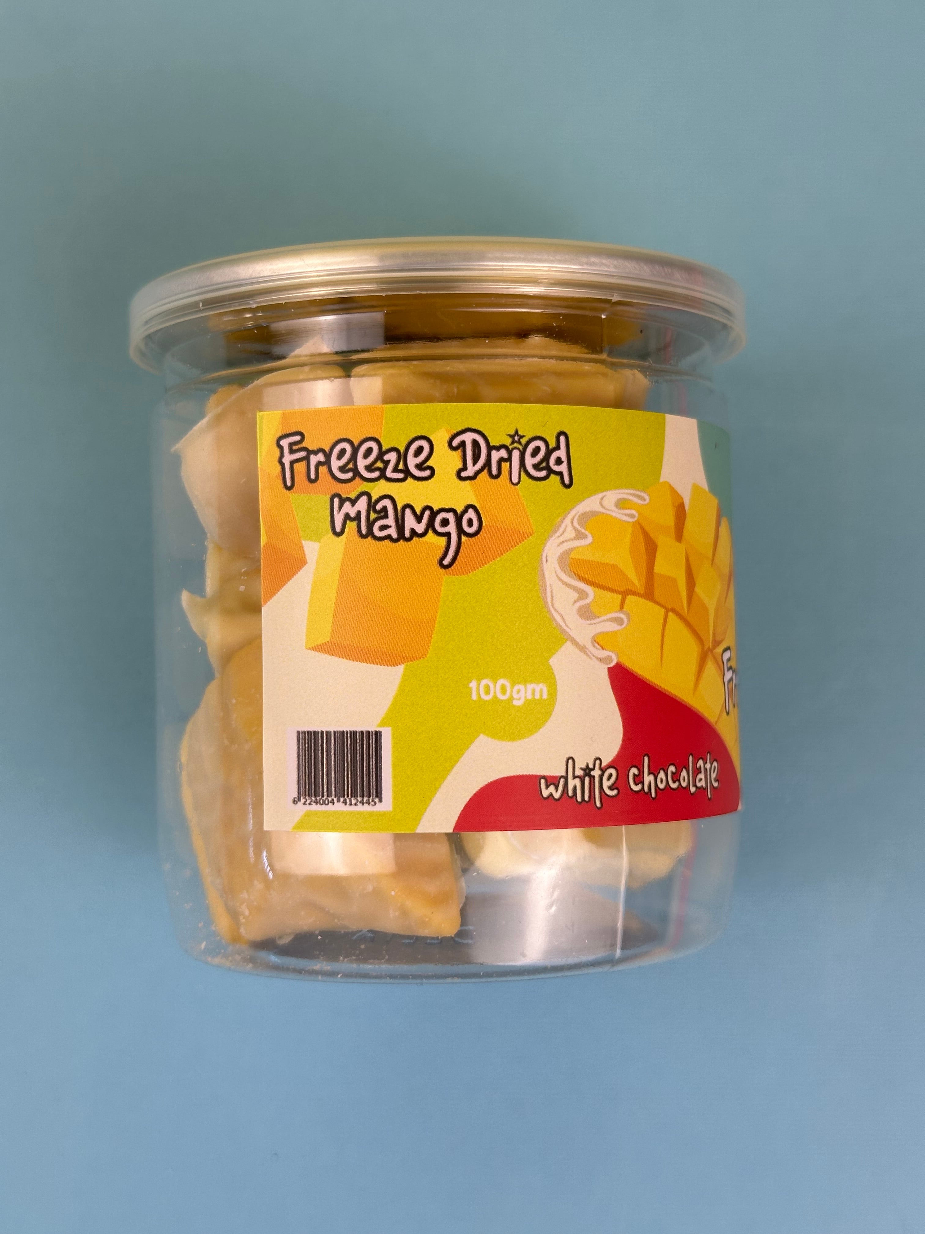 Coated Mango with White Chocolate