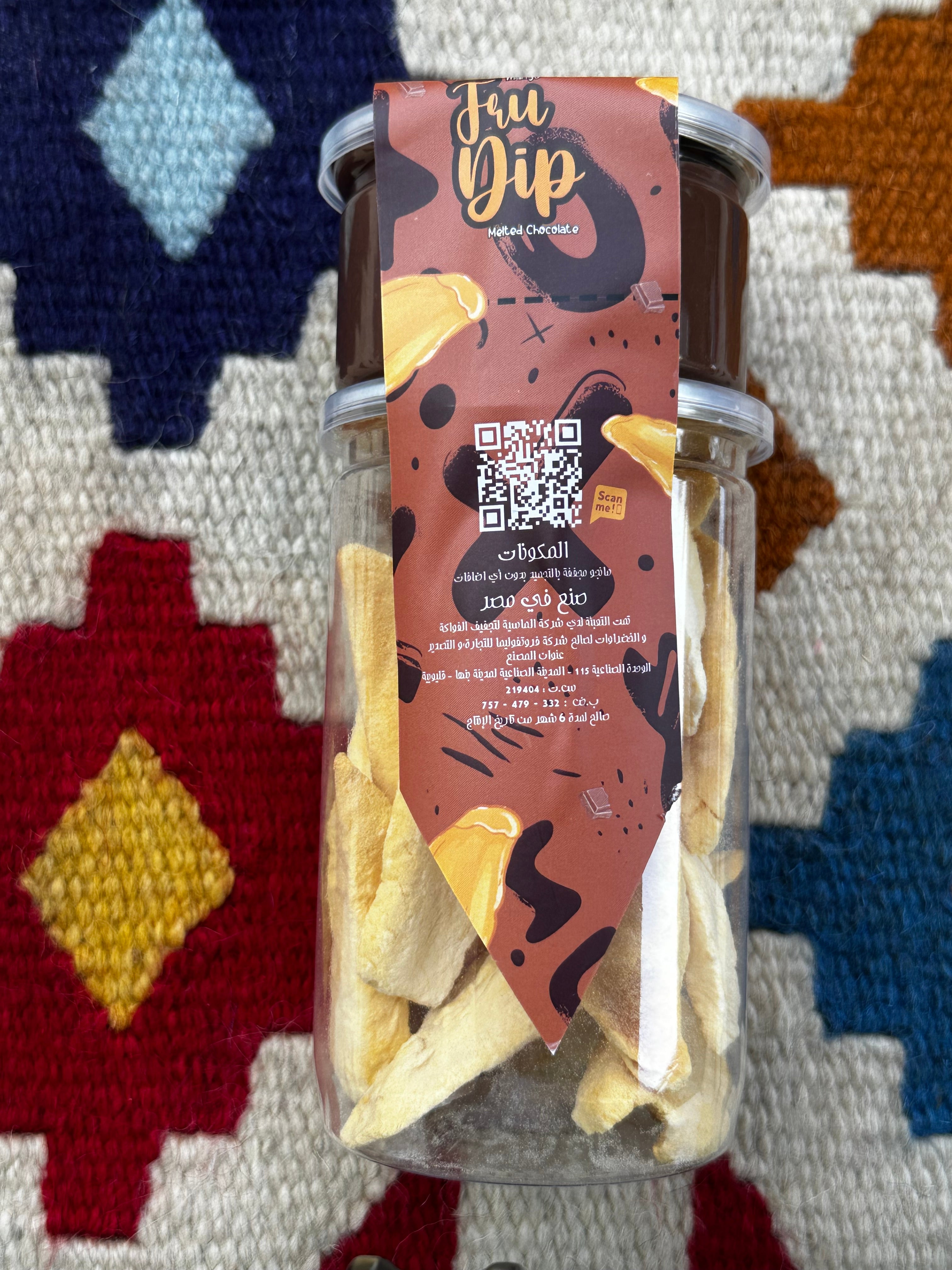 chocolate dipped dried mango