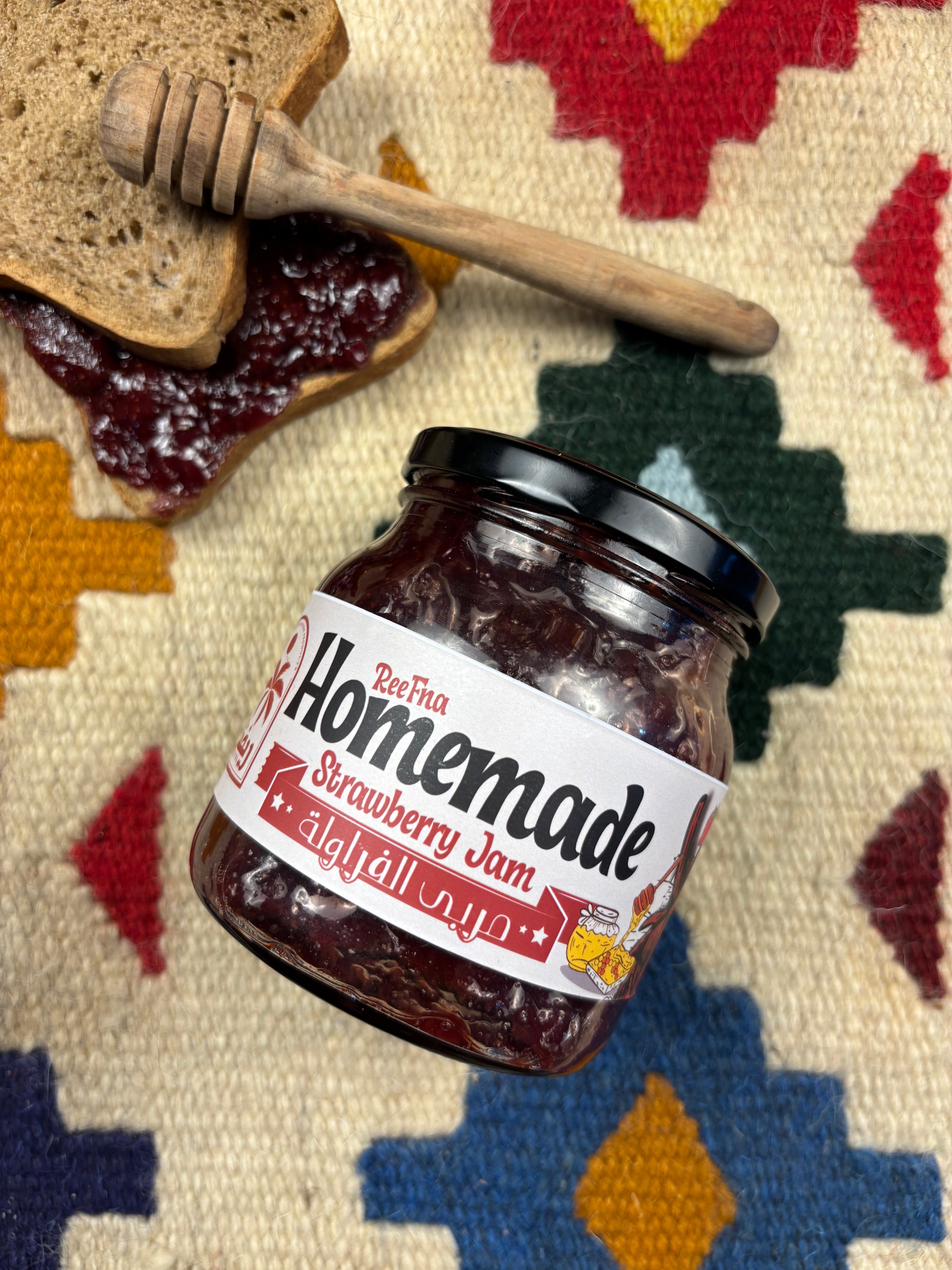 Homemade Strawberry Jam with Honey