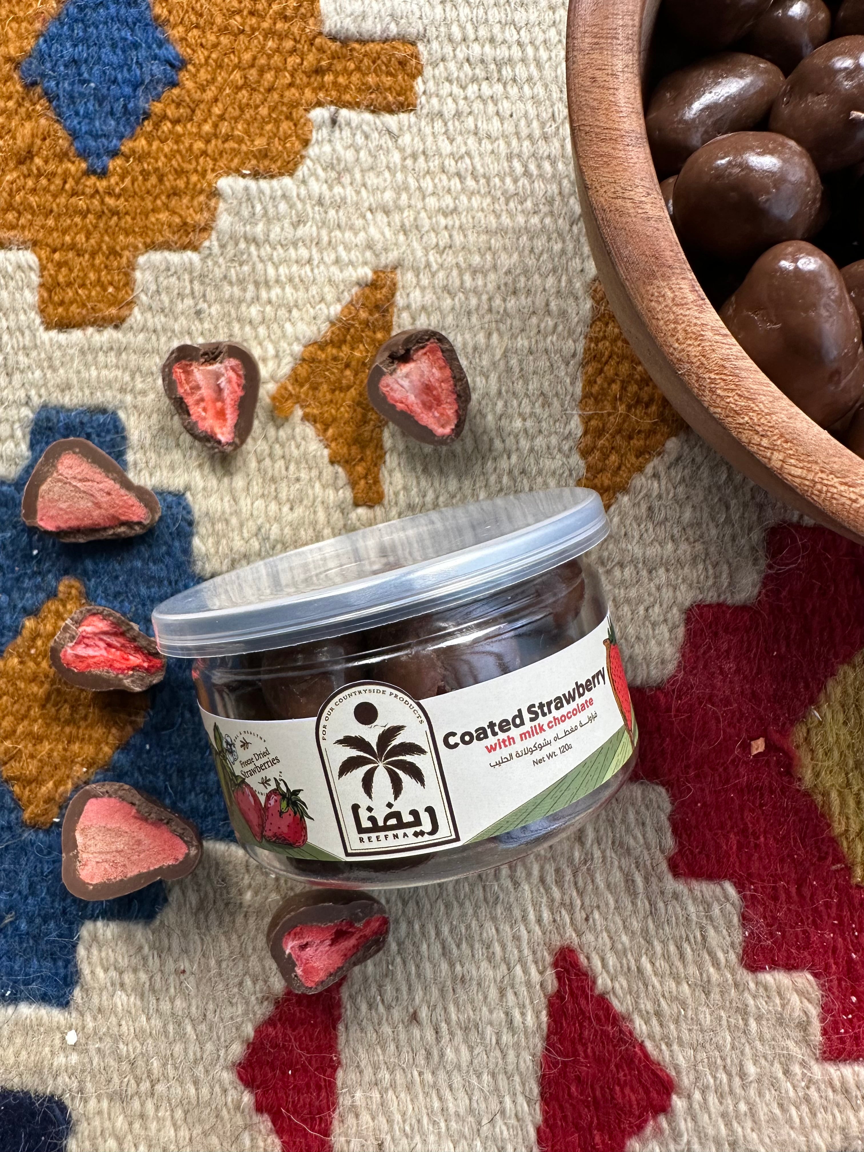 coating strawberries in chocolate