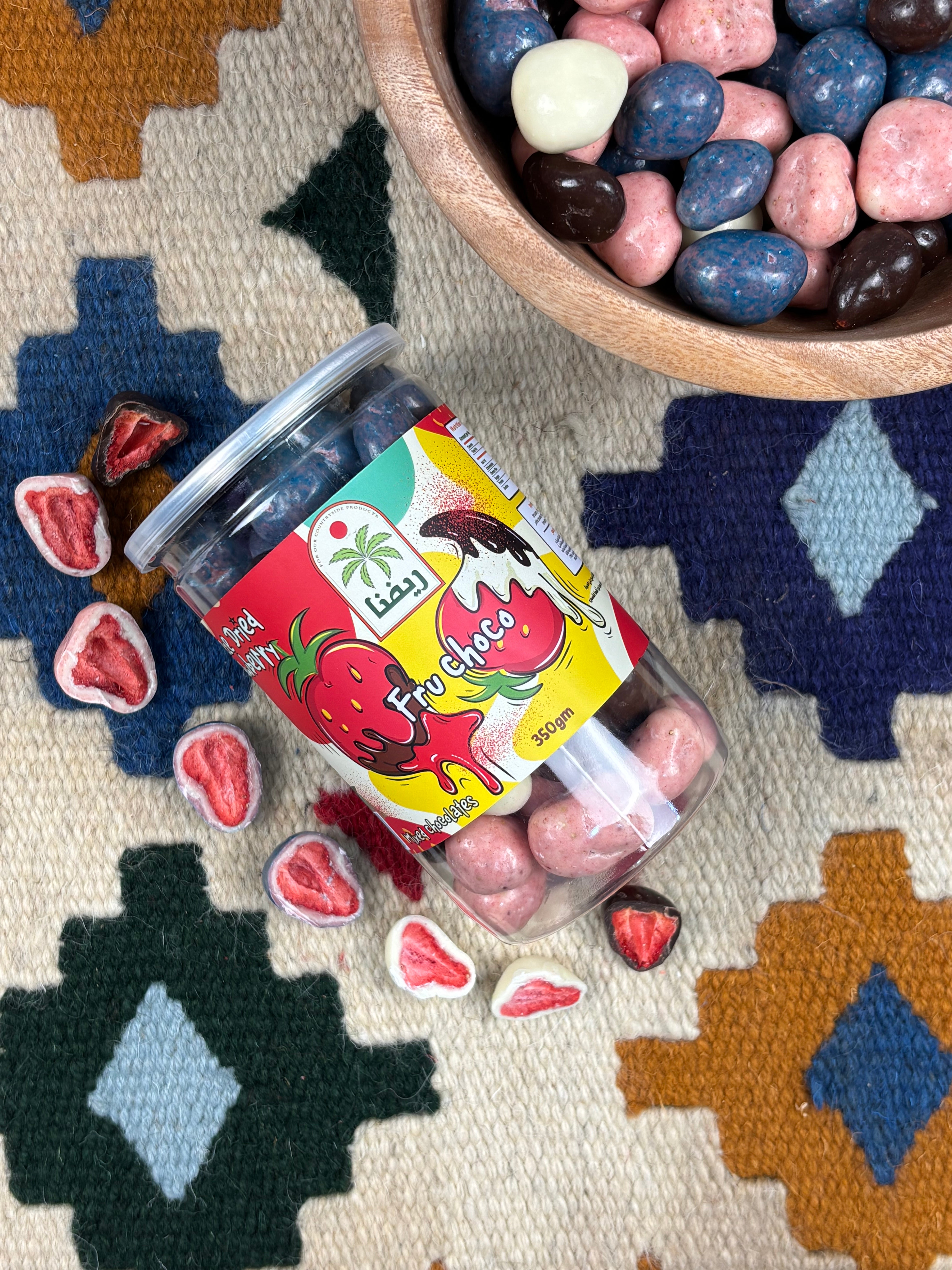 Coated Strawberry with Mixed Chocolate Flavors