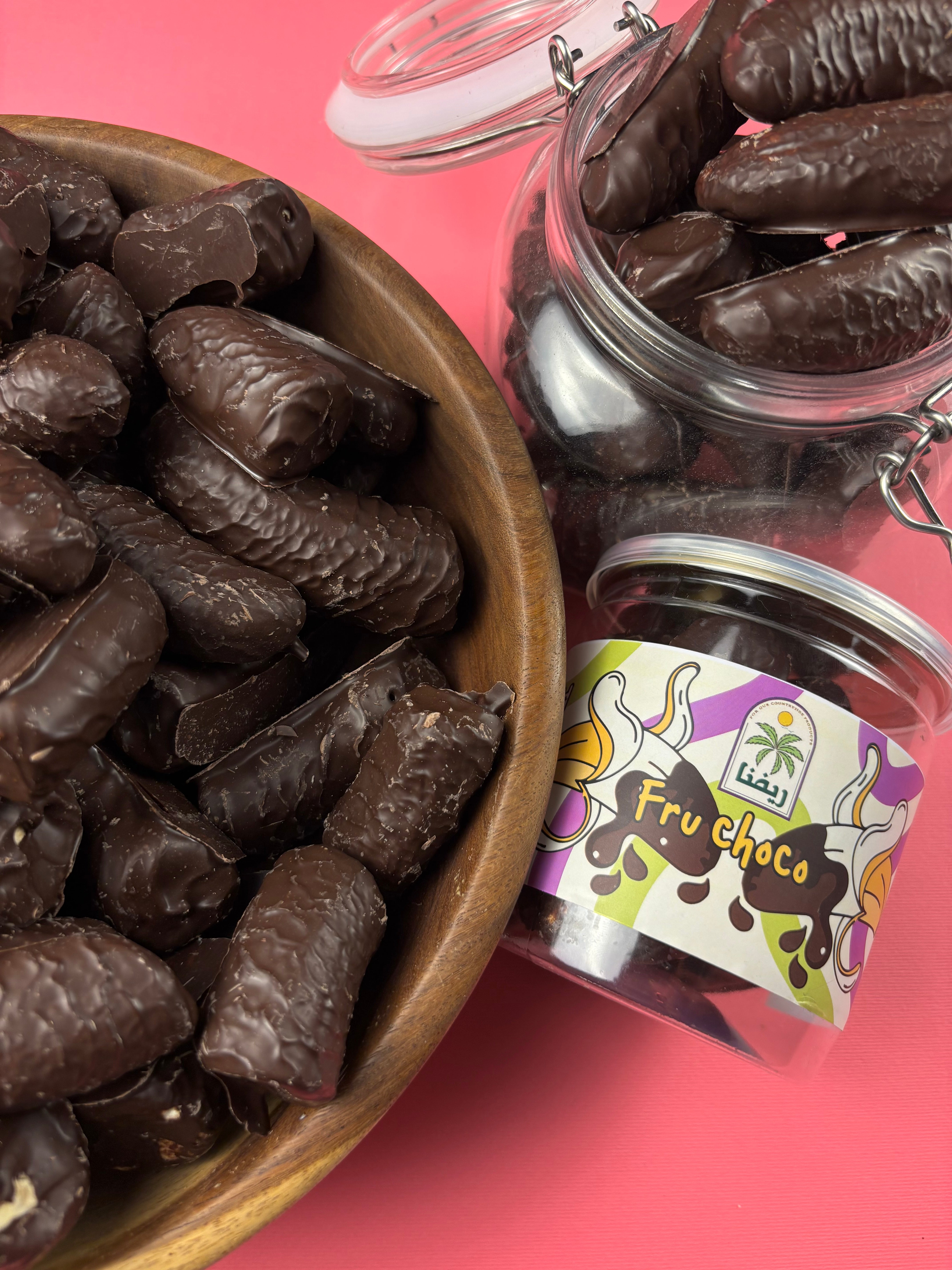 Coated Banana with Dark Chocolate