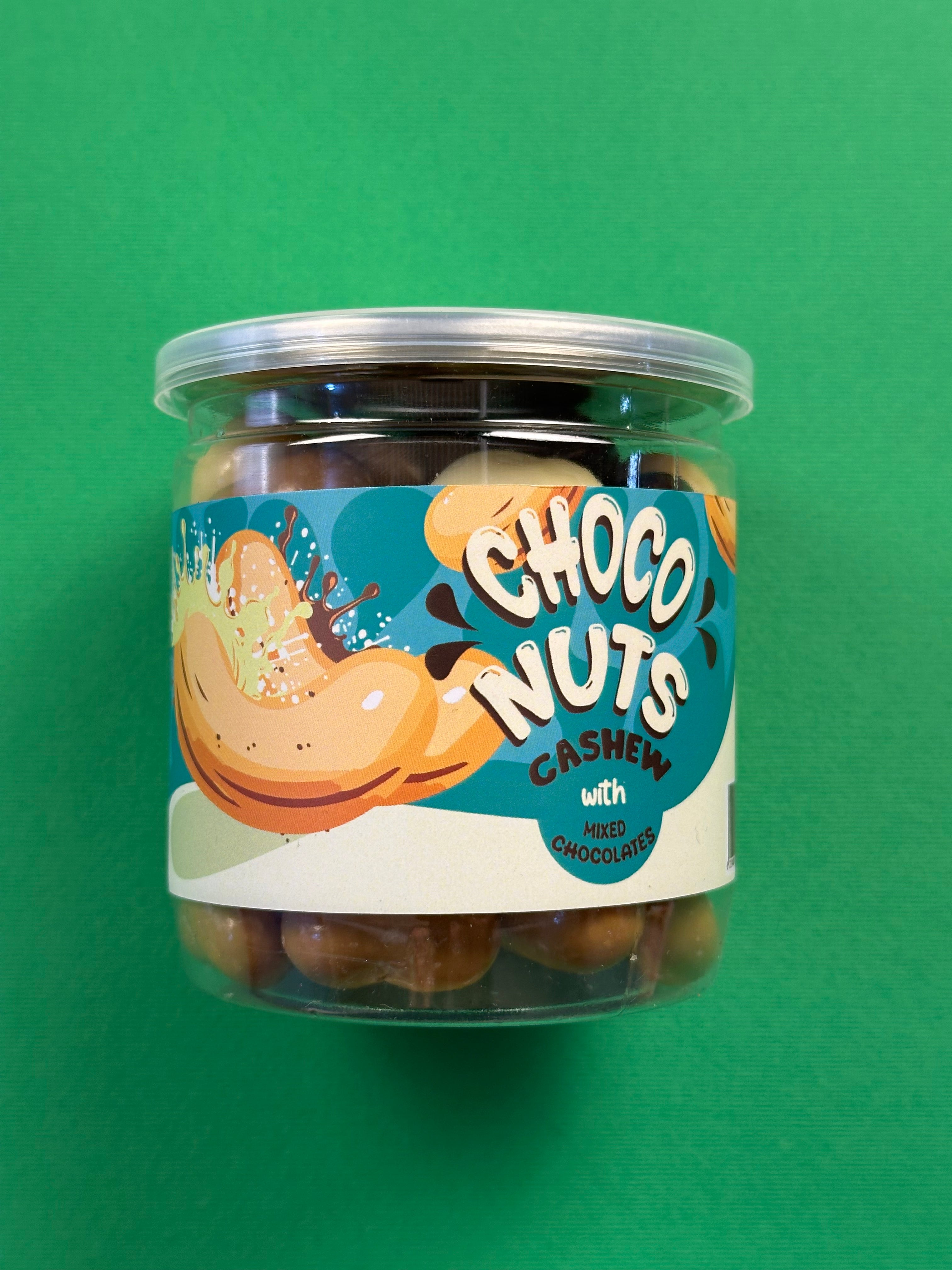 chocolate coated cashews