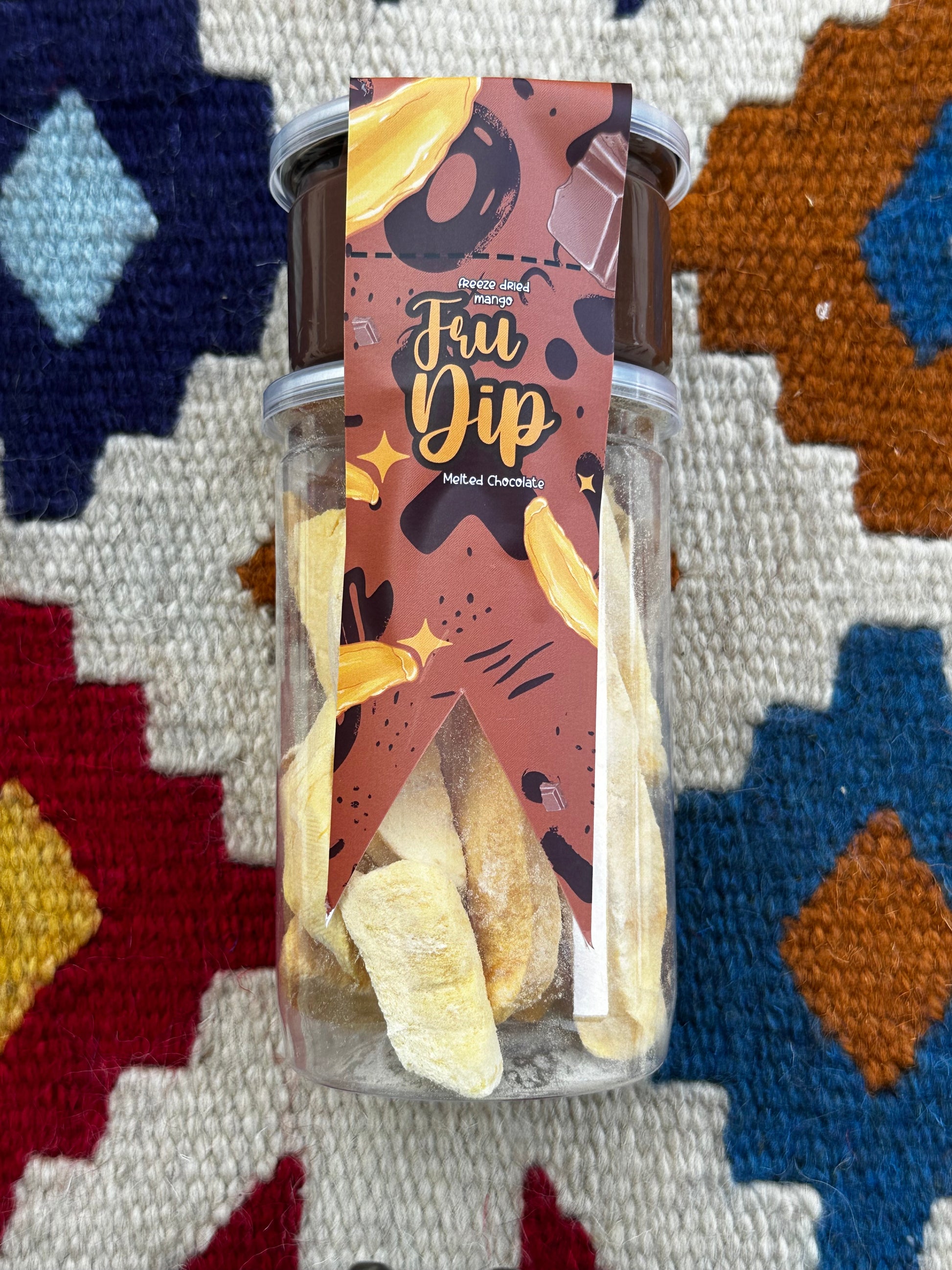 chocolate dipped dried mango