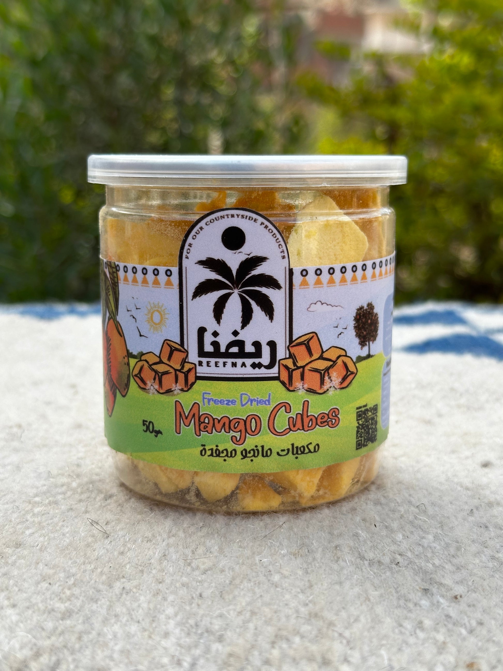 freeze dried mango cubes